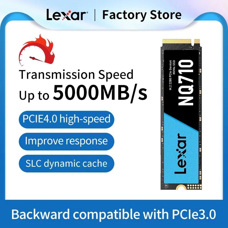 Lexar  M2 NVMe PCIe4.0 x 4 SSD NQ710 ָ Ʈ ̺ ̽, PC Ʈ PS5  ̹ θƮ, 2TB, 1TB, 500GB, ǰ